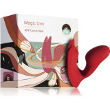 Cumpara ieftin Magic Motion UMI Smart Wearable Dual Motor vibrator Red 8,8 cm