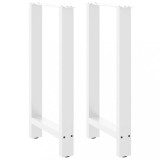 VidaXL Picioare de masă de bar, albe, 2 buc., 40x(90-91) cm, oțel 4013325