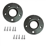 Set 2 Distantiere Jante 5x112 20mm Aluminiu Forjat 66.6-57.1 + Prezoane Negre