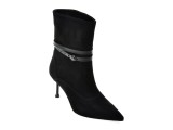 Botine elegante EPICA negre, 6KR008, din piele intoarsa