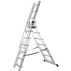 Scara Aluminiu Multifunctionala,3 tronsoane,7 trepte,Rotor KME307