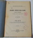 G Macovei - Basenul terțiar de la Bahna, Jud Mehedinți 1909, Teza Geologie