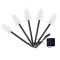 Set 5 lampi solare led de exterior tip brad pentru gradina flippy, 37 cm, alb cald