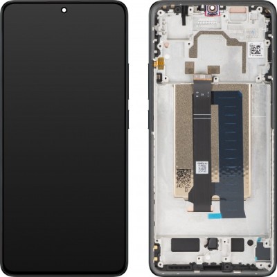 Display cu Touchscreen Xiaomi Poco X6 Pro, cu Rama, Negru, Service Pack 560002N11A00 foto