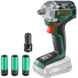 Bosch UniversalImpactDrive de 18V-350 - Masina de insurubat cu impact fara acumulatori si incarcator Li-Ion 18 V - Ah patrat 1/2 inch 350 Nm - accesor
