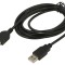 Cablu USB 2.0 A-A 3m negru