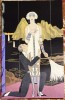 ART DECO FELICITARE,,NIGHT,1925&quot;STARE EXCELENTA, NOUA, Necirculata, Printata