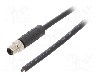 Conector M8, 4 pini, clasa etanseitate IP65, IP67, DEGSON ELECTRONICS - PM-M8A-04P-MM-SL7A01-00A(H)