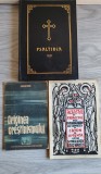 Lot 3 cărți religioase/istorice vechi: Psaltirea + Acatistul (1938) + Originea Creștinismului