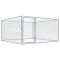vidaXL Padoc pentru c&acirc;ini de exterior, 2 x 2 x 1 m, oțel galvanizat 170819