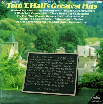 VINIL Tom T. Hall &amp;lrm;&amp;ndash; Tom T. Hall&amp;#039;s Greatest Hits VG+ foto