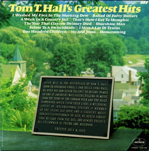 VINIL Tom T. Hall &lrm;&ndash; Tom T. Hall&#039;s Greatest Hits VG+