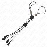 Kink Nipple Grip-Cleme pentru Sf&acirc;rcuri Detaliu Negru cu Elastic