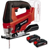 Einhell TC-JS 18 Li PXC + Twinpack CB - Fierastrau pendular + Set 2 acumulatori Li-Ion 18 V 2.5 Ah