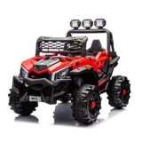 Masinuta electrica de teren off-road, 12V, cu telecomanda, 3 faruri, rosie, CMCLASS
