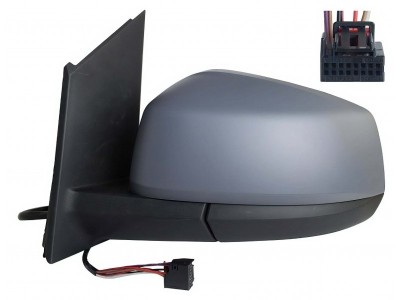 Oglinda exterioara Volkswagen Caddy, 11.2020-, montare stanga, reglaj electric; carcasa grunduita; incalzit; sticla convexa; geam cromat; rabatabil; foto