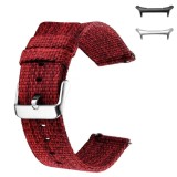 Curea material textil, compatibila cu Samsung Galaxy Watch Ultra2, Telescoape QR, 22mm, Mahon Red