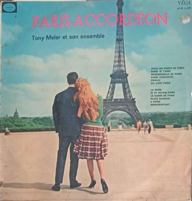 Disc vinil, LP. Paris Accordeon-Tony Meler Et Son Ensemble-242650 foto