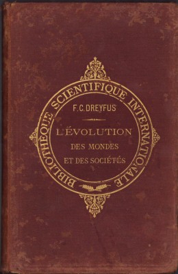 HST C1721 L&amp;#039;evolution des mondes et des societes 1888 Dreyfus foto