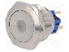 Intrerupator anti-vandalism, ON-ON, &Oslash;28mm, ONPOW - GQ28-11ZD/R/12V/S