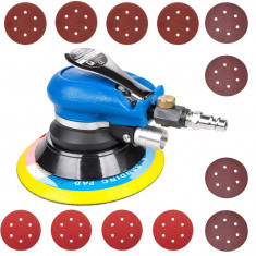 Masina de slefuit pneumatica orbitala, diametru disc 150mm, 10 000 RPM, cu accesorii foto