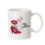 Cana alba personalizata &rdquo;You are amazing&rdquo;, INOVATIX&reg;. 330ml