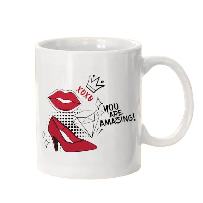 Cana alba personalizata &amp;rdquo;You are amazing&amp;rdquo;, INOVATIX&amp;reg;. 330ml foto