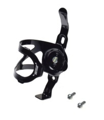 Suport bidon apa, din aluminiu, rotativ, pentru biciclete, culoare negru Cod:AWR2014