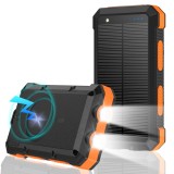 Baterie externa solara magsafe iphone-Acumulator extern wireless solar 20000 mAh