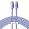 Cablu de Date Type-C la Type-C 100W, 1.2m - Baseus Crystal Shine (CAJY000605) - Purple