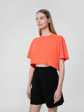 Tricou crop top oversize cu adaos de modal pentru femei, 4F Sportswear
