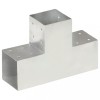 vidaXL Feronerie Conector grindă tip T, metal galvanizat la cald, pentru 3 st&acirc;lpi/grinzi 101x101 mm, exterior