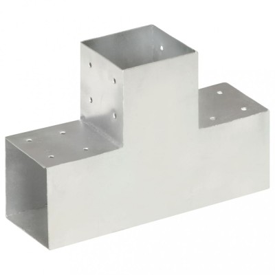 vidaXL Conector de grindă, formă T, 101 x 101 mm, metal galvanizat 145479 foto