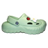 Papuci/saboti, clogs, pentru femei, spuma EVA, verde oliv deschis, marimea 37, Jose Amorales
