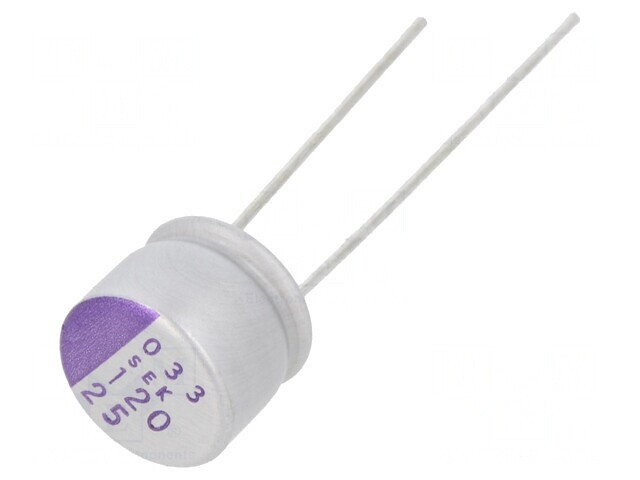 Condensator polimeric 120uF 25V THT