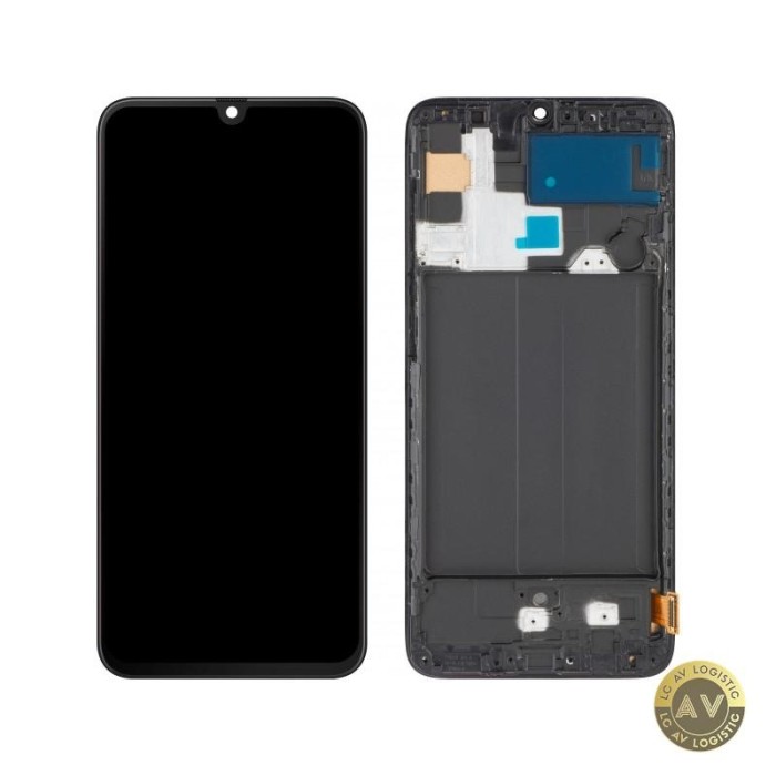Display cu Touchscreen MP compatibil cu Samsung Galaxy A70 A705 cu Rama Negru