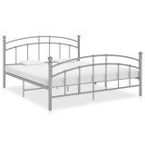 Cumpara ieftin Cadru de pat, gri, 160x200 cm, metal
