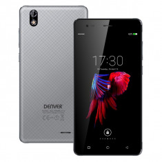 Smartphone Denver Electronics SDQ-55024L 5,5&amp;amp;quot; IPS Quad Core 16 GB 2 GB RAM 4G Gri foto