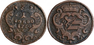 1760 - G - 1 soldo - Maria Theresa - Comitatul Princiar Gorizia și Gradisca foto