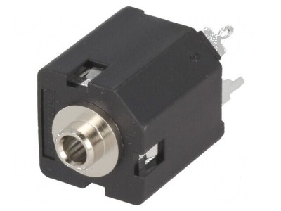 Conector Jack 3,5mm Soclu Mamă Stereo 3 Piste Fără Piuliță foto