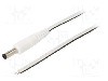 Cablu alimentare DC, cabluri, DC 4,8/1,7 mufa, alb, 0,5m, WEST POL - P48-TT-T050-050WH