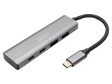 Hub USB DIGITUS USB A x2, USB C x2, USB 3.1, gri, 10Gbps