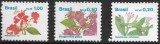 C424 - Brazilia 1989 - Flori 3v.neuzat,perfecta stare
