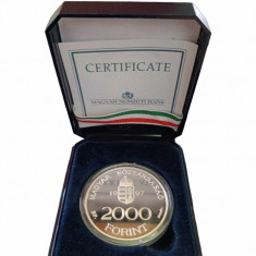 Hungary coin 2000 Forint 1997 Proof [ certificate ]