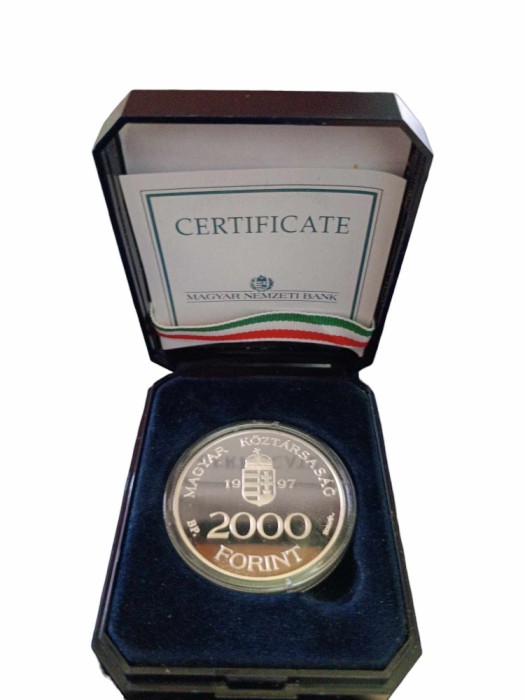 Hungary coin 2000 Forint 1997 Proof [ certificate ]