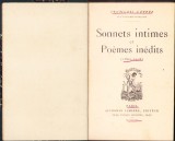 HST C1338 Sonnets intims et Poemes inedits 1911 Francois Coppee