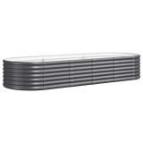 Cumpara ieftin Strat inaltat gradina 224x80x36 cm otel galvanizat