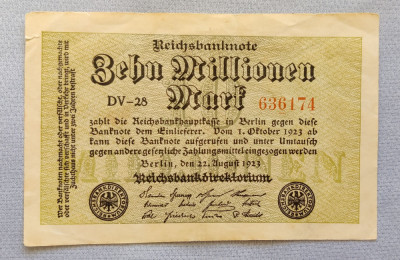 Germania - 10 Millionen Mark (1923) Berlin sDV28 foto