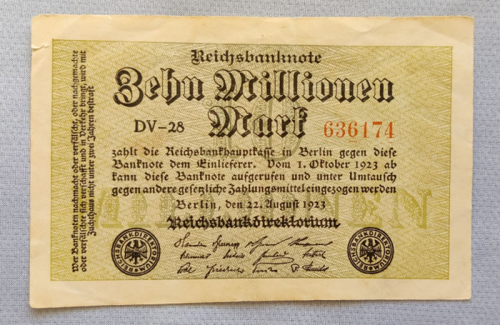 Germania - 10 Millionen Mark (1923) Berlin sDV28