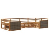 vidaXL Set de canapele de exterior 6 pcs natural 3383767